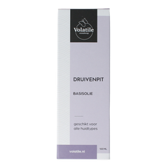 Volatile Druivenpit basisolie glazen fles 100.00 Milliliter