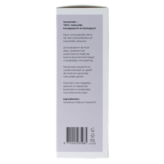 Volatile Sesam koudgeperst basisolie bio glazen fles 100.00 Milliliter