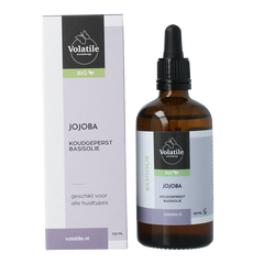 Volatile Jojoba koudgeperst basisolie bio glazen fles 100 Milliliter