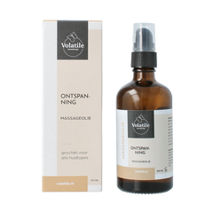 Volatile Massageolie ontspanning glas met pomp 100 Milliliter