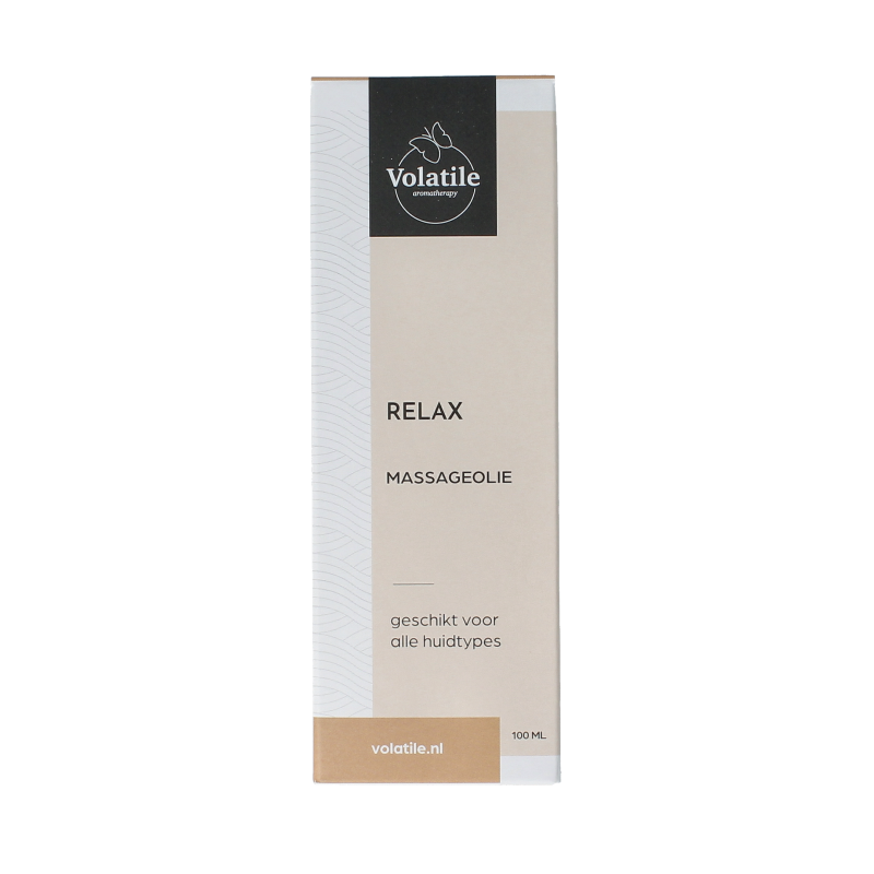 Volatile Massageolie relax glas met pomp 100 Milliliter