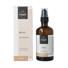 Volatile Massageolie relax glas met pomp 100 Milliliter