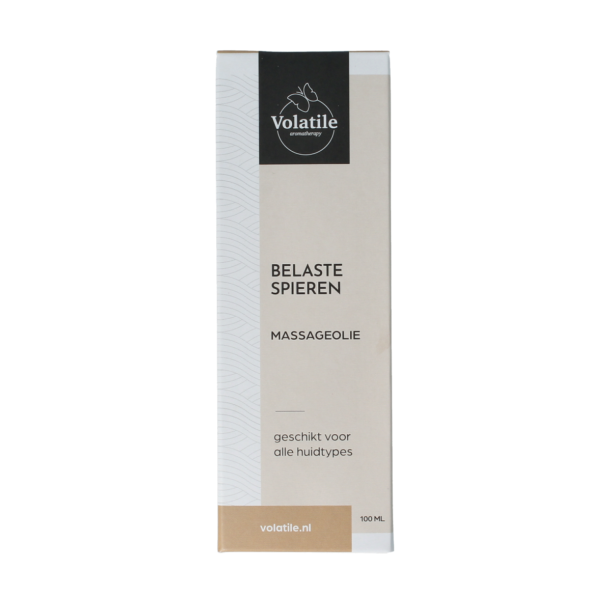 Volatile Massageolie belaste spieren glas met pomp 100.00 Milliliter