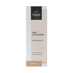 Volatile Massageolie nek/schouder glas met pomp 100 Milliliter