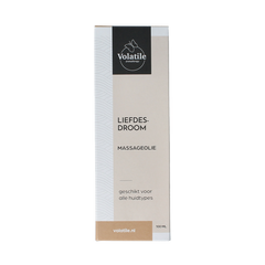 Volatile Massageolie liefdesdroom glas met pomp 100 Milliliter