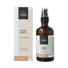 Volatile Massageolie liefdesdroom glas met pomp 100 Milliliter