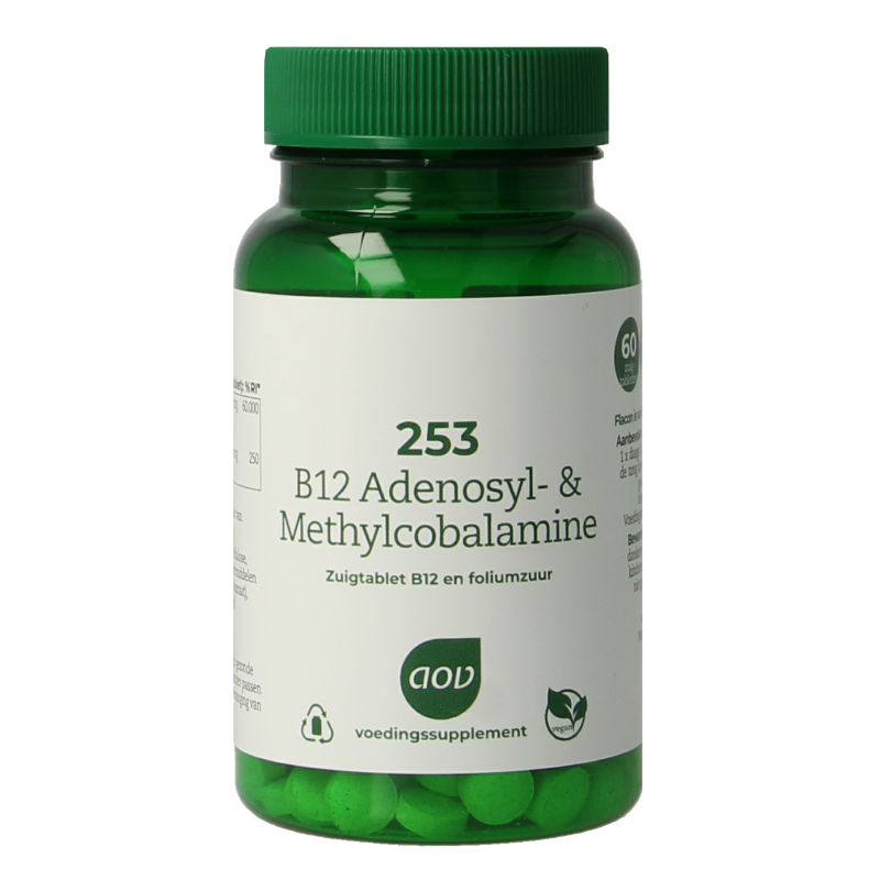 AOV 253 B12 Adenosyl & methylcobalamine 60 Zuigtabletten
