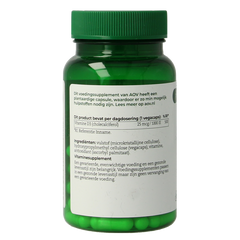 AOV 402 Vitamine D3 25mcg 60 Vegetarische capsules