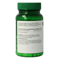AOV 402 Vitamine D3 25mcg 60.00 Vegetarische capsules