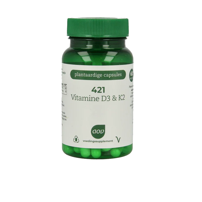 AOV 421 Vitamine D3 & K2 60 Vegetarische capsules