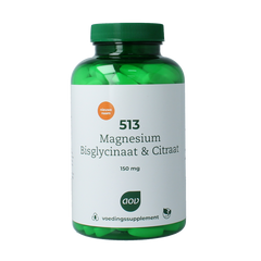 AOV 513 Magnesium bisglycinaat & citraat 150mg 180 Tabletten