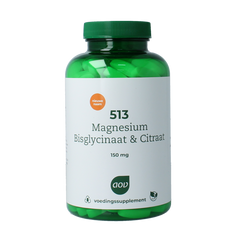 AOV 513 Magnesium bisglycinaat & citraat 150mg 180.00 Tabletten