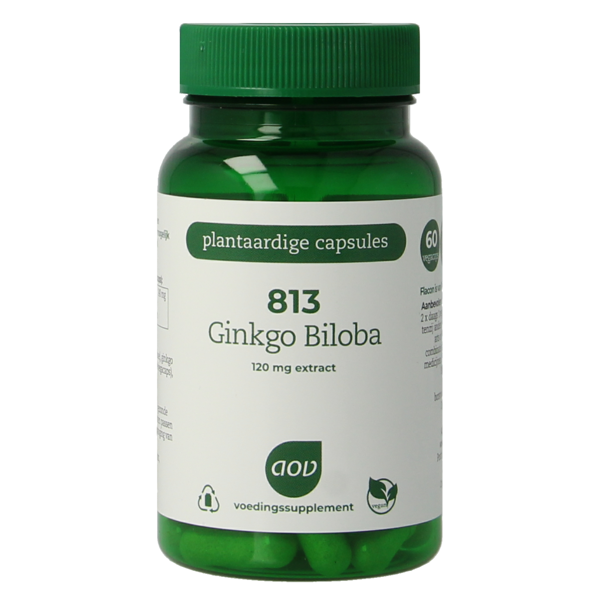AOV 813 Ginkgo biloba extract 60.00 Vegetarische capsules