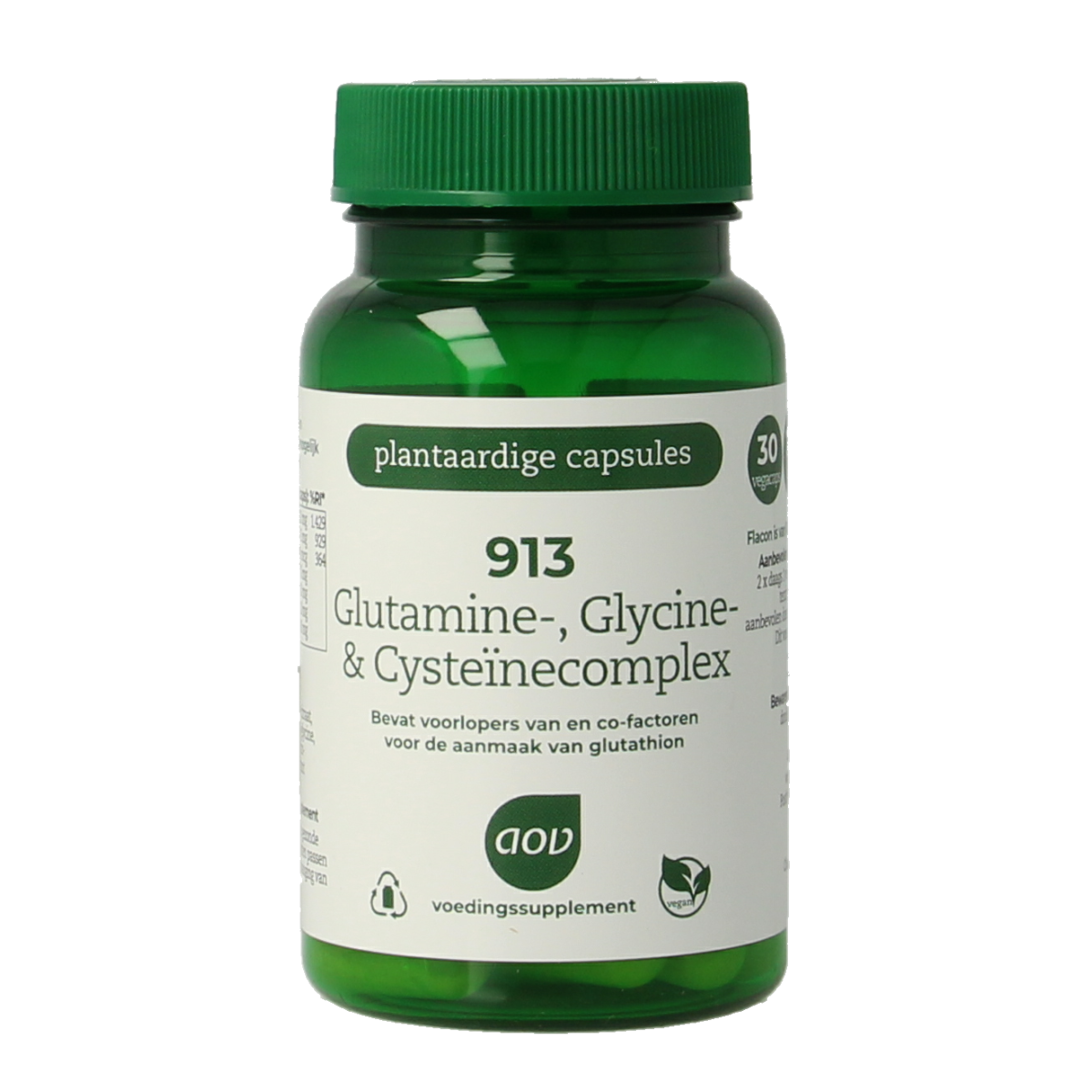 AOV 913 Glutamine glycine & cysteine complex 30.00 Vegetarische capsules