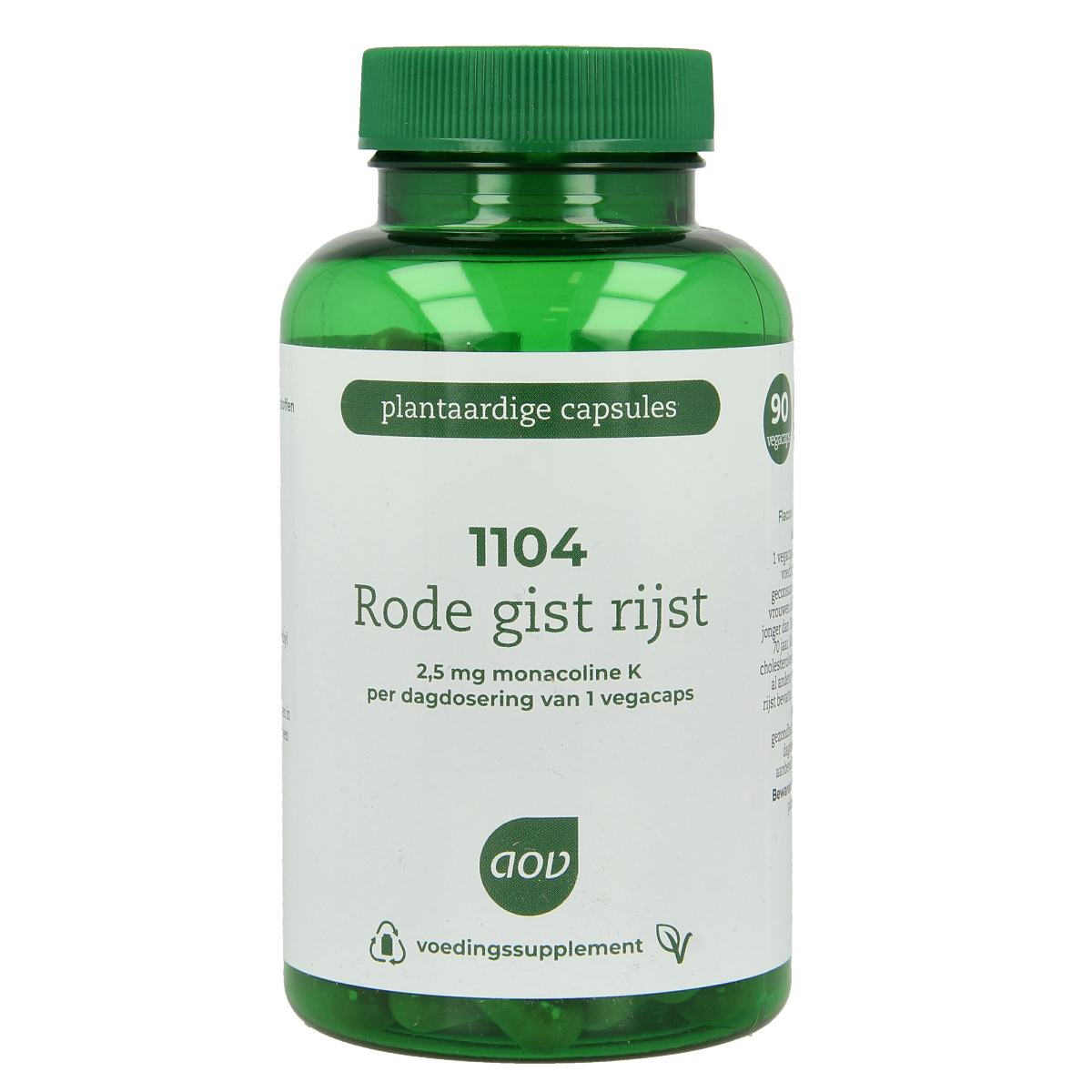 AOV 1104 Rode gist rijst extra 90.00 Vegetarische capsules