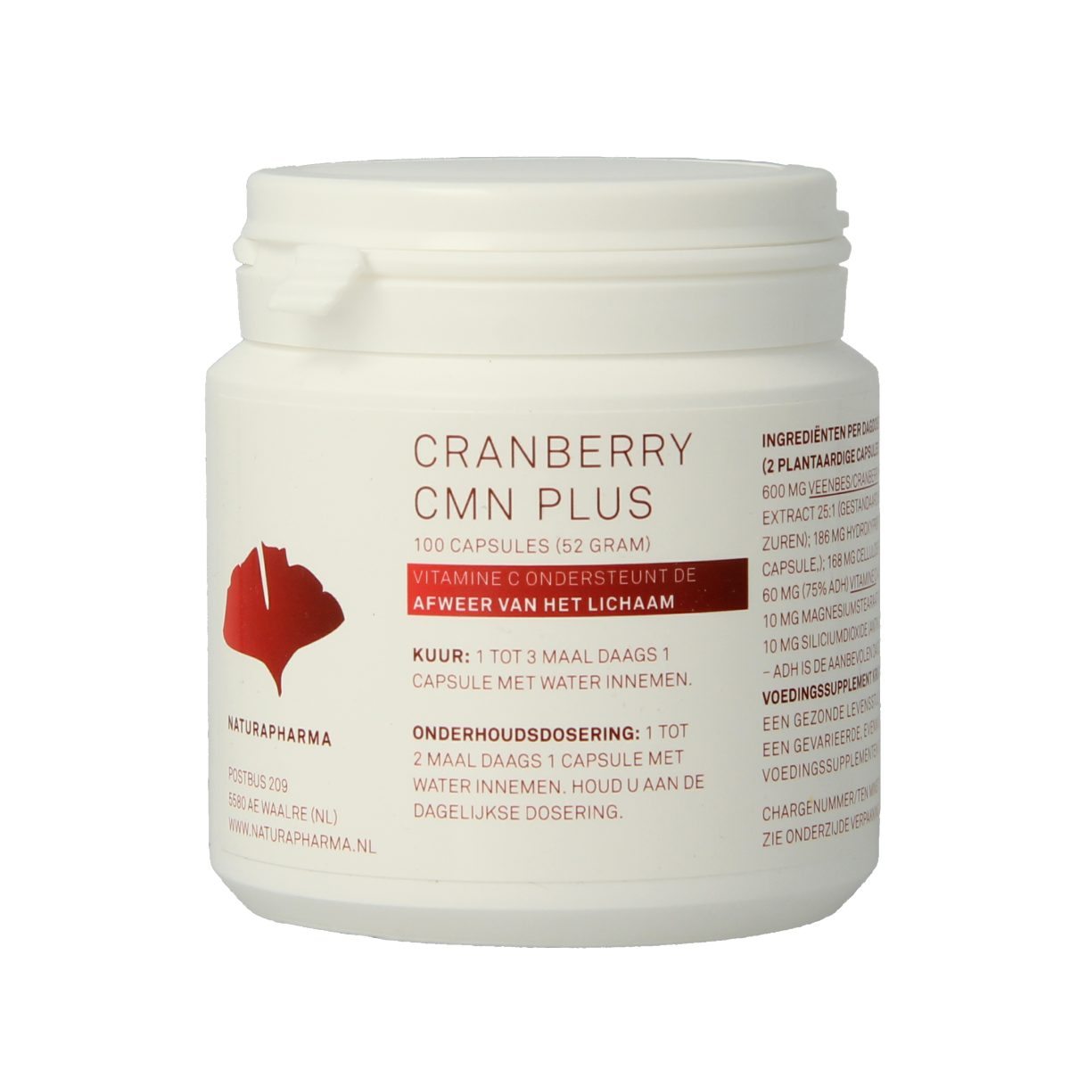 Naturapharma Cranberry CMN plus 100.00 Vegetarische capsules