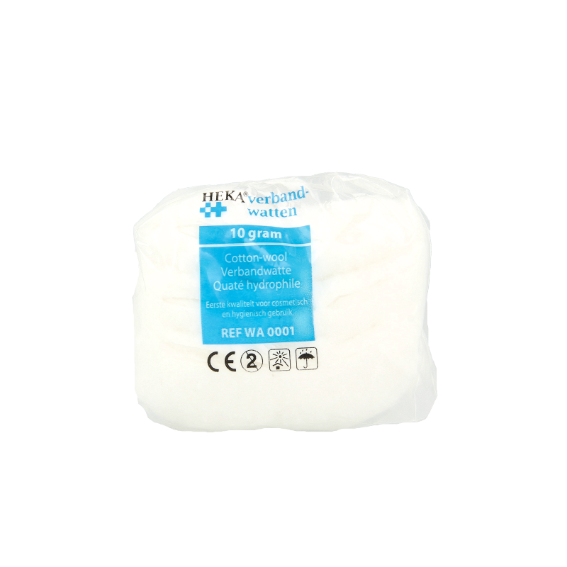 Heka Verbandwatten zigzag 10.00 Gram