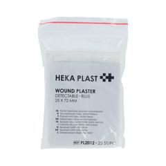 Heka Pleisters blauw detecteerbaar 72 x 25mm 25.00 Stuks