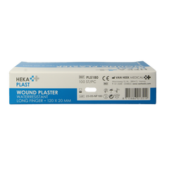 Hekaplast Vingerpleister water resistent 120 x 20 100.00 Stuks
