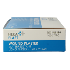 Hekaplast Vingerpleister water resistent 120 x 20 100.00 Stuks