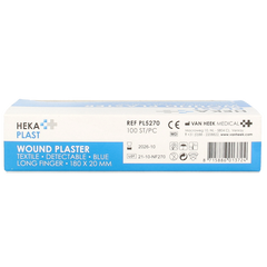 Hekaplast Vingerpleister detectable 180 x 20 haccp 100 Stuks