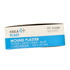 Hekaplast Vingerpleister detectable 120 x 20 haccp elastisch 100 Stuks