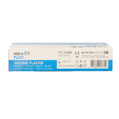 Hekaplast Vingerpleister detectable 120 x 20 haccp elastisch 100 Stuks