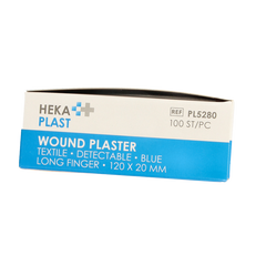 Hekaplast Vingerpleister detectable 120 x 20 haccp elastisch 100 Stuks