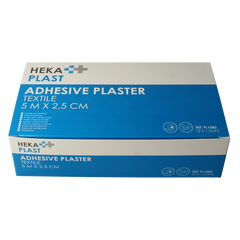 Hekaplast Hechtpleister textiel 5 x 2.5cm 12.00 Stuks