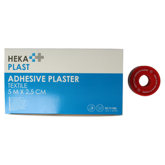 Hekaplast Hechtpleister textiel 5 x 2.5cm 12 Stuks