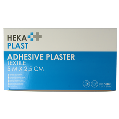 Hekaplast Hechtpleister textiel 5 x 2.5cm 12 Stuks