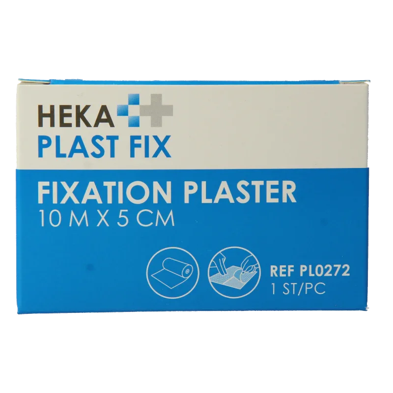 Hekaplast Fix pleister 10 x 5cm 1 Rol
