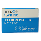 Hekaplast Fix pleister 10 x 5cm 1 Rol