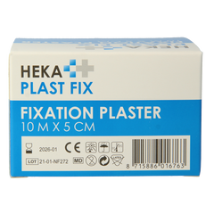Hekaplast Fix pleister 10 x 5cm 1 Rol