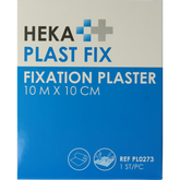 Hekaplast Fix pleister 10m x 10cm met schutvel 1.00 Rol