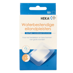 Heka Klein Eilandpleister 5cm x 7cm waterbestendig 10 Stuks