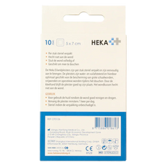Heka Klein Eilandpleister 5cm x 7cm waterbestendig 10 Stuks