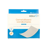 Heka Klein Wondkompres gemetalliseerd 8 x 10cm steriel 10 Stuks