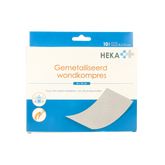 Heka Klein Wondkompres gemetalliseerd 8 x 10cm steriel 10 Stuks