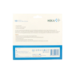 Heka Klein Wondkompres gemetalliseerd 8 x 10cm steriel 10 Stuks