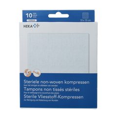 Heka Klein Non-woven kompres 10 x 10cm 10.00 Stuks