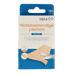 Heka Waterbestendige pleisters 10 x 6cm 10.00 Stuks