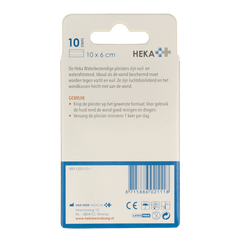 Heka Waterbestendige pleisters 10 x 6cm 10.00 Stuks