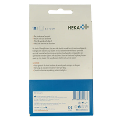 Heka Klein Hekaplast border 6cm x 10cm waterproof 10 Stuks
