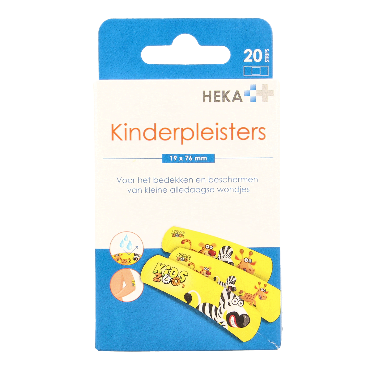 Heka Kinderpleister 19 x 76mm 20.00 Stuks