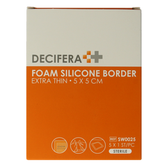 Decifera Foam border 5 x 5cm 5 Stuks