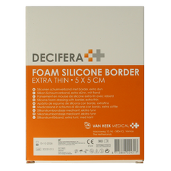 Decifera Foam border 5 x 5cm 5 Stuks