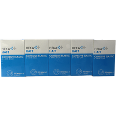 Hekahaft Cohesive windsel 4m x 8cm 5 Stuks