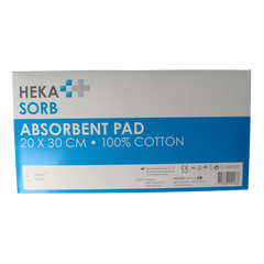Hekasorb Absorberend verband 20x30 steriel 10 Stuks