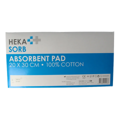 Hekasorb Absorberend verband 20x30 steriel 10 Stuks